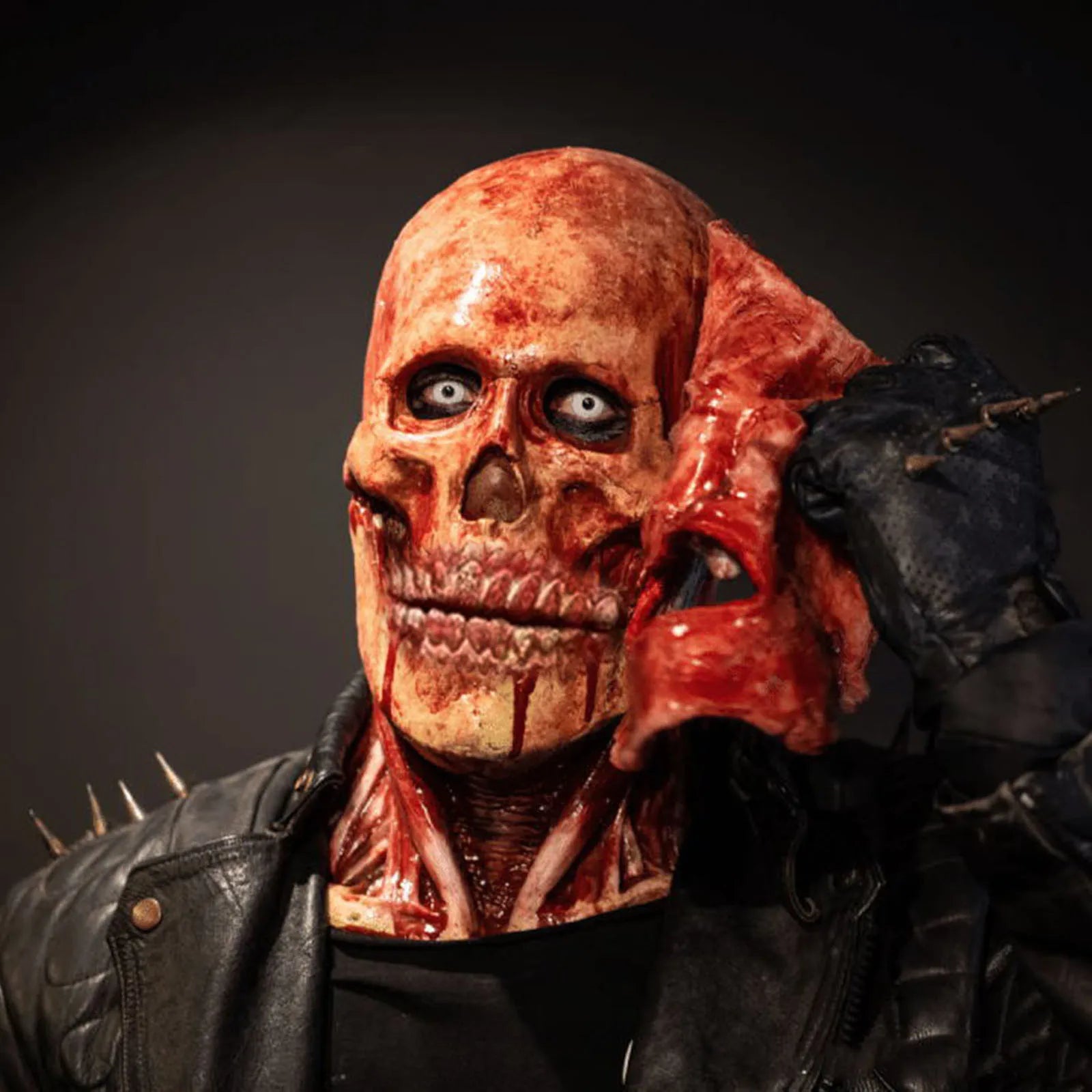 Scary Walking Dead Zombie Head Mask Latex Creepy Halloween Costume Party Cosplay Horror Bloody Props Adult #Q