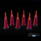 Acrylic Sci Fi Objectives 6 Pack - Fluorescent Red / Numeric