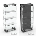 12 Miniature Figure Display Case - Black / UV Blocking