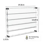 75 Miniature Figure Display Case (Tall Fig Friendly) - Black / UV Blocking