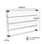 56 Miniature Figure Display Case (Tall Fig Friendly) - Black / UV Blocking