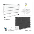 56 Miniature Figure Display Case (Tall Fig Friendly) - Black / UV Blocking