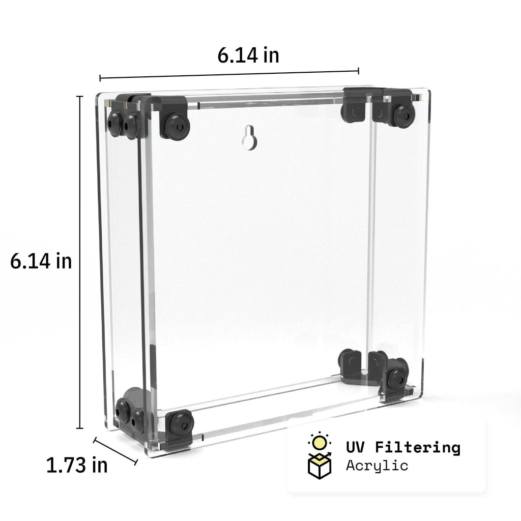 Single Mini Figure Polybag Display Case - Black / UV Blocking