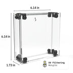 Single Mini Figure Polybag Display Case - Black / UV Blocking