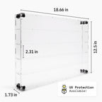 70 Miniature Figure Display Case (Classic V1) - Black / UV Blocking