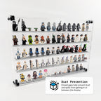 70 Miniature Figure Display Case (Classic V1) - Black / UV Blocking