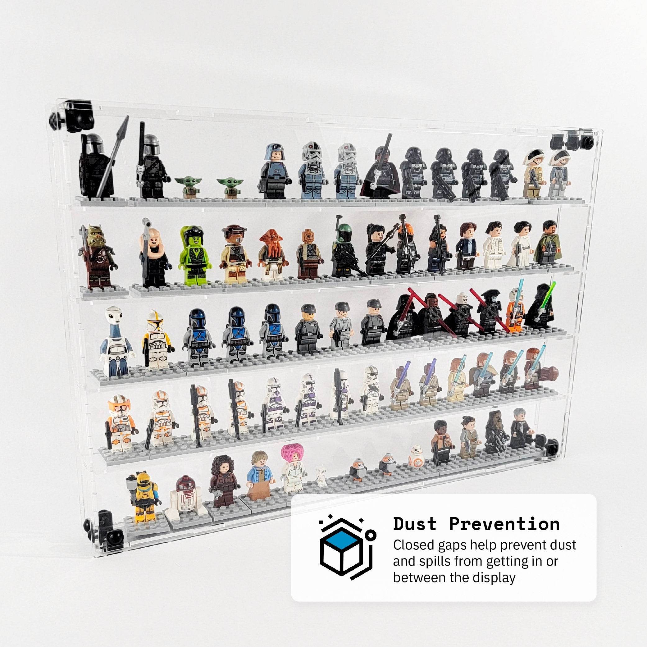 70 Miniature Figure Display Case (Classic V1) - Black / UV Blocking