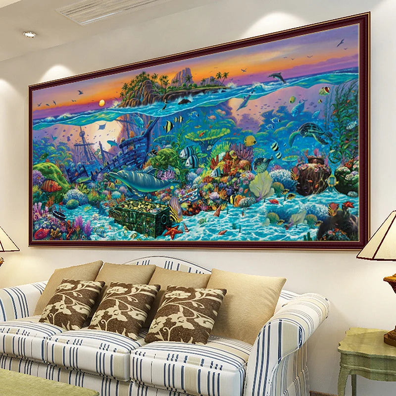 Sea Animals do-it-yourself Diamond Painting