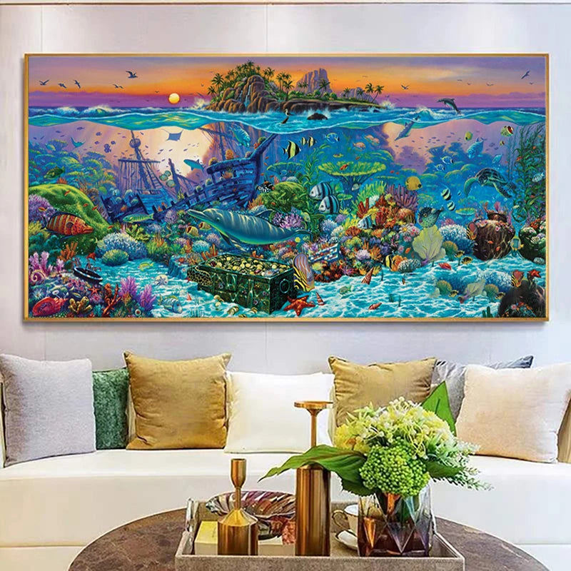 Sea Animals do-it-yourself Diamond Painting