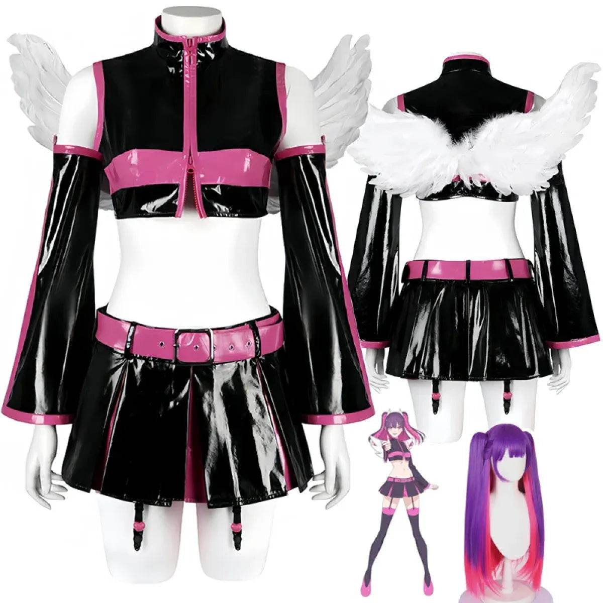 2.5D Seduction Miriella Cosplay Costume with Wings – Full Set - XS / Wings Only