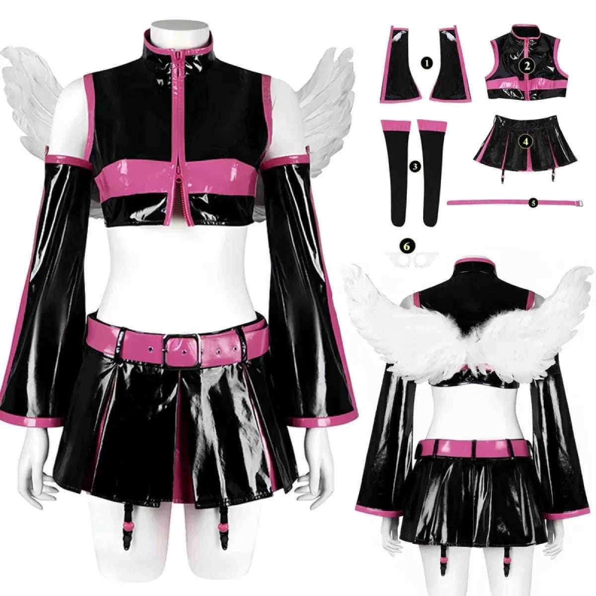2.5D Seduction Miriella Cosplay Costume with Wings – Full Set - XS / Wings Only