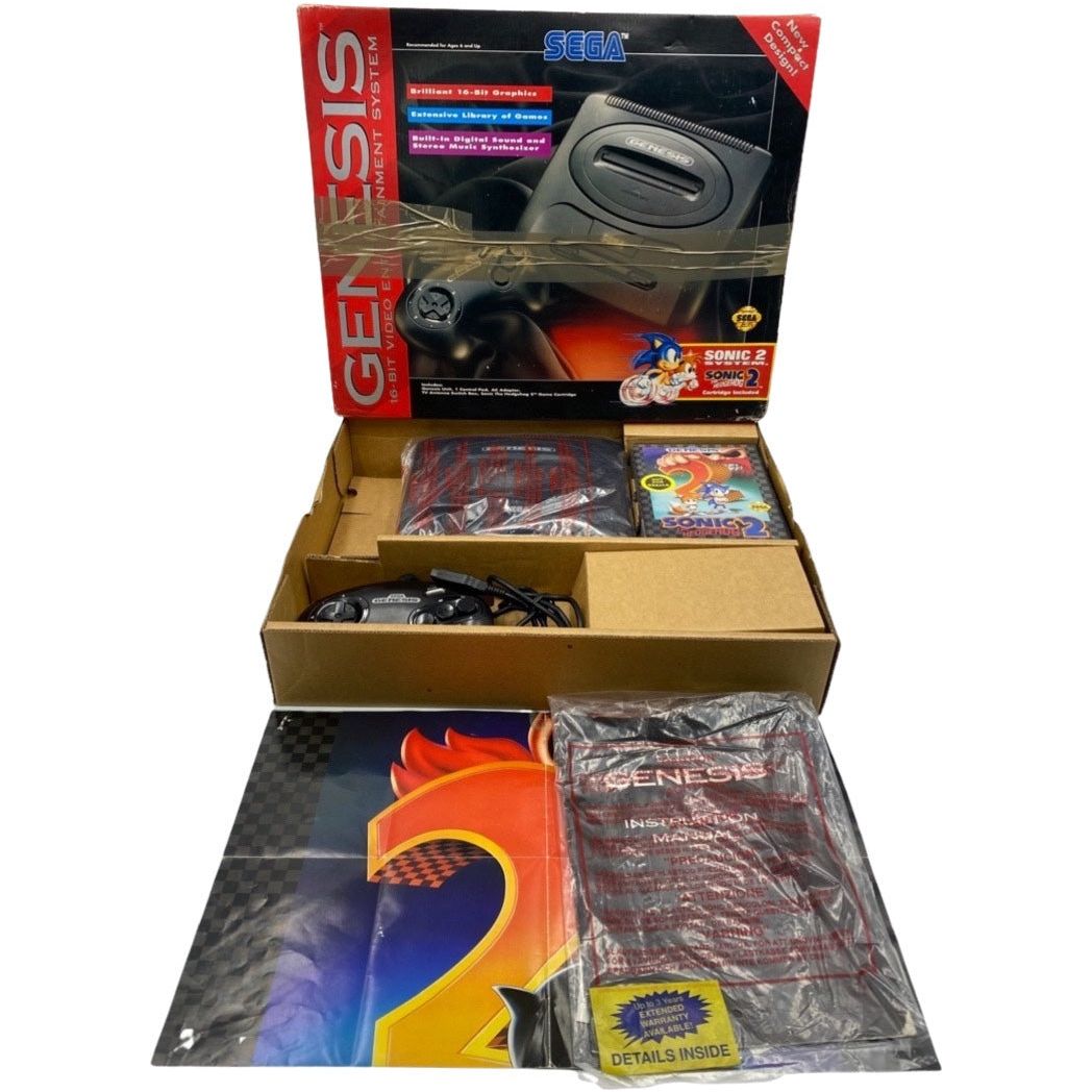 Sega Genesis (System-CIB) [Sonic 2 Bundle] - Sega Genesis