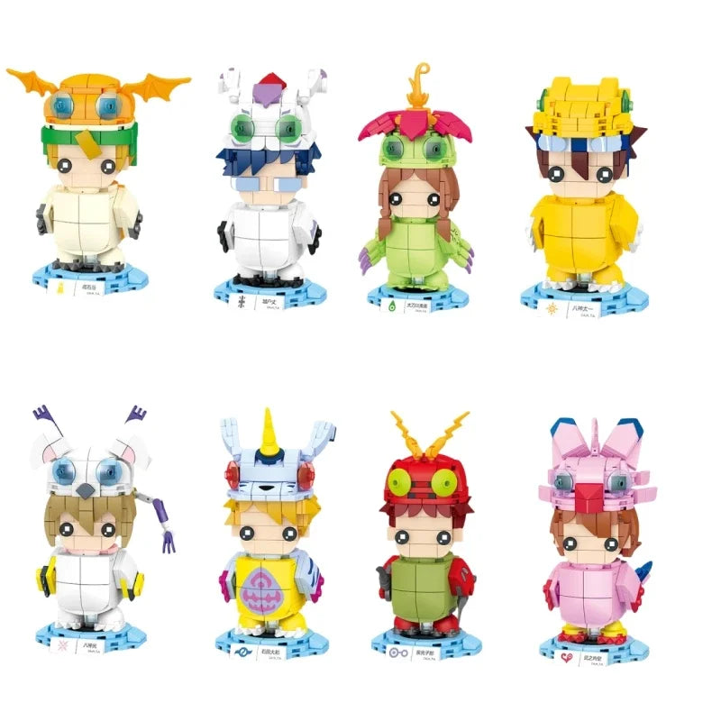 SEMBO BLOCK Digimon Adventure Anime Block Action Doll Model Garudamon Metal Greymon Children's Model Puzzle Toy Birthday Gift