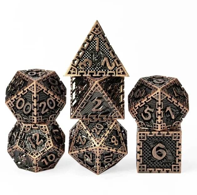 Semi-Precious Dice Bundle (3 Sets + D20) - 