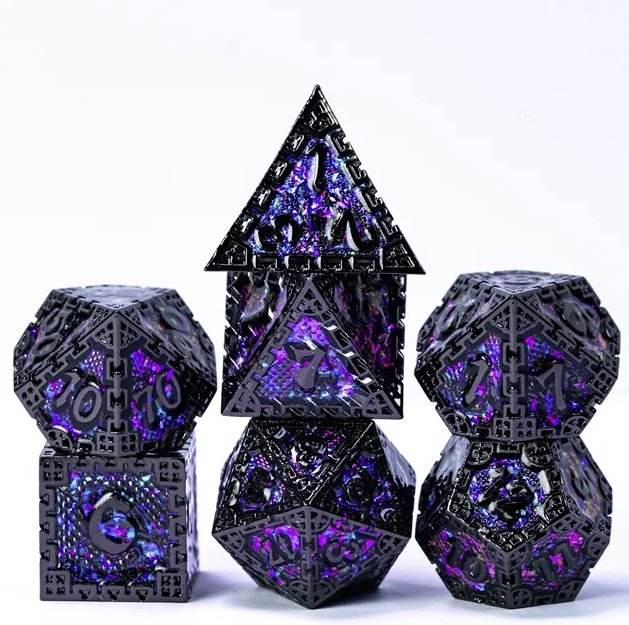 Semi-Precious Dice Bundle (3 Sets + D20) - 