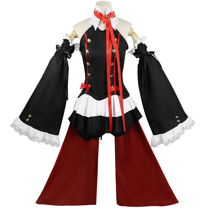 Seraph Of The End Krul Tepes Cosplay Costume Uniform Anime Owari no Seraph Witch Vampire Curl tepes Clothes For Women