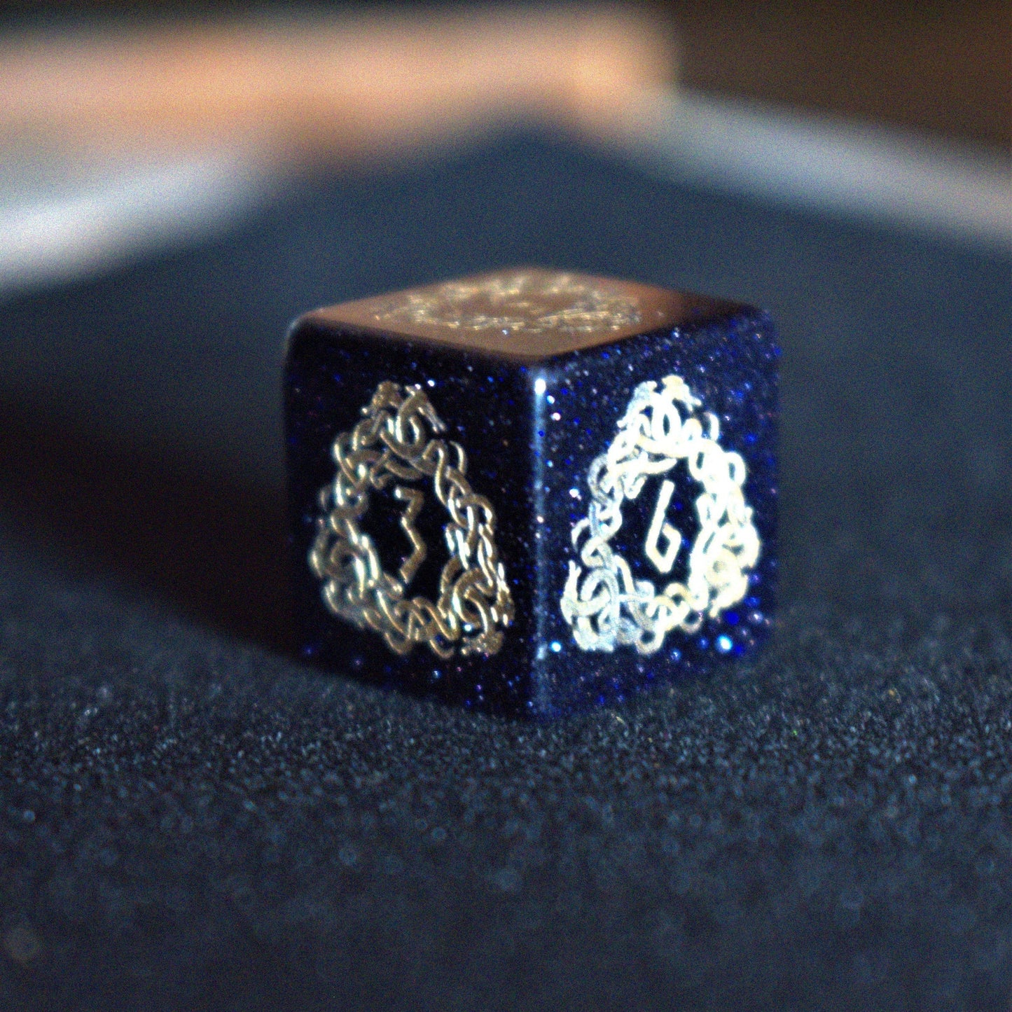 Serpent of Midgard Blue Sandstone Dice Set