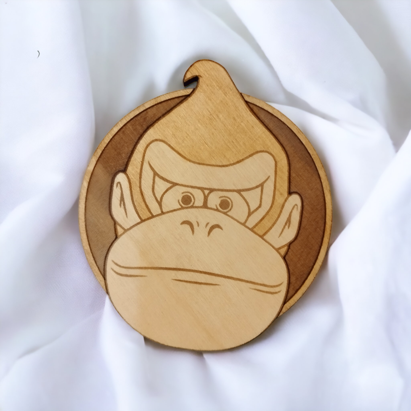 Set of 6 Donkey Kong Wooden Coasters - Handmade Gift - Housewarming - Wood Kitchenware