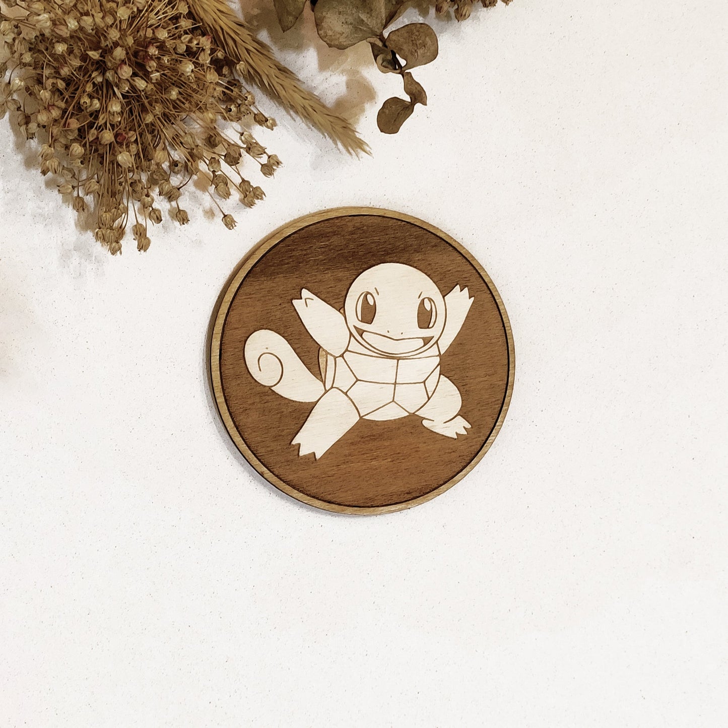 Set of 6 Pokemon Wooden Coasters - Handmade Gift - Housewarming - Wood Kitchenware