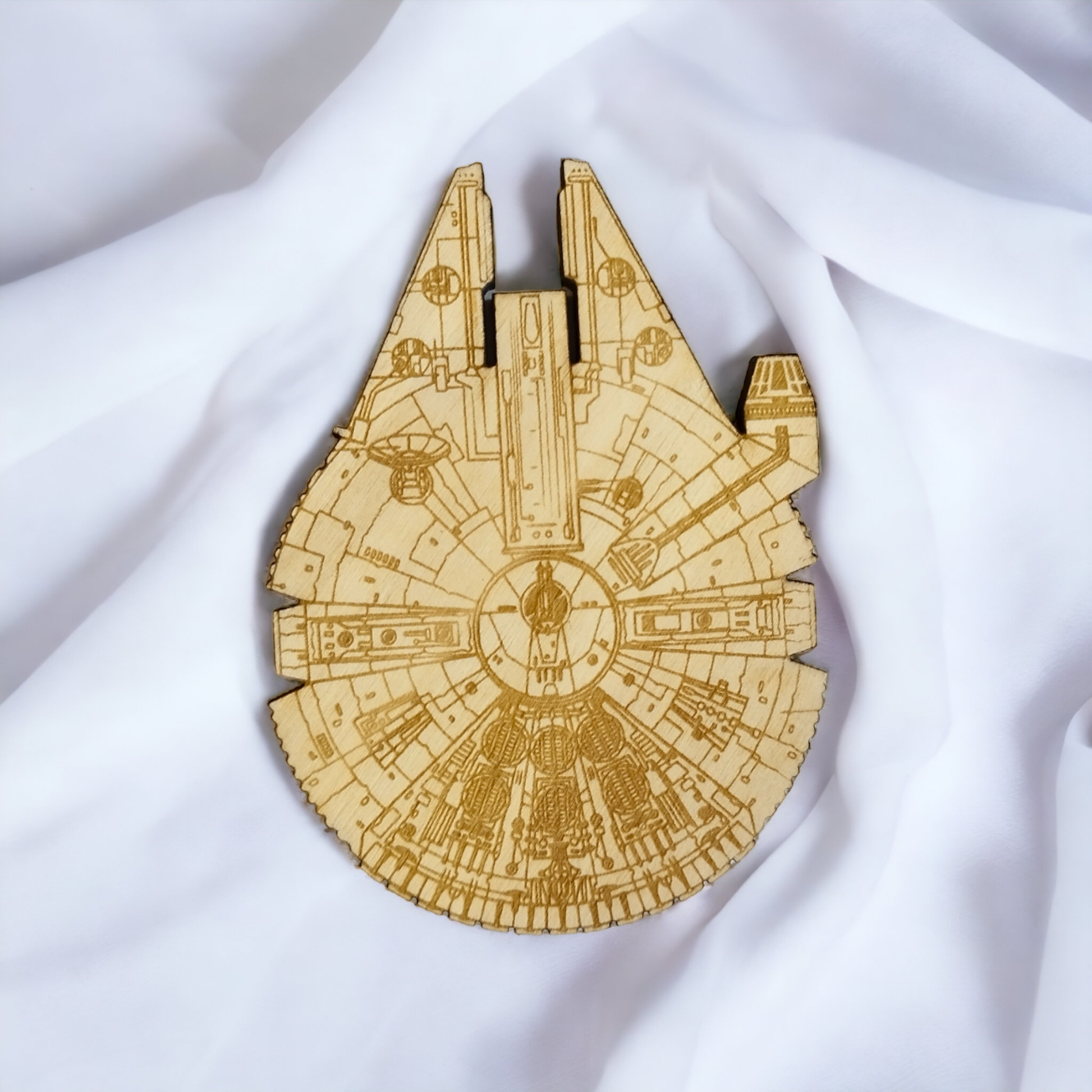 Set of 6 Star Wars Ships Wooden Coasters - Handmade Gift - Housewarming - Wood Kitchenware - Star Wars