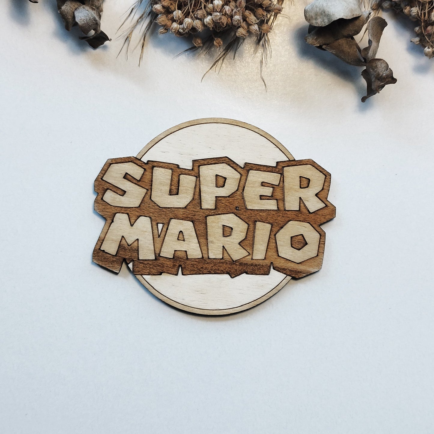 Set of 6 Super Mario Bros Wooden Coasters - Handmade Gift - Housewarming - Wood Kitchenware