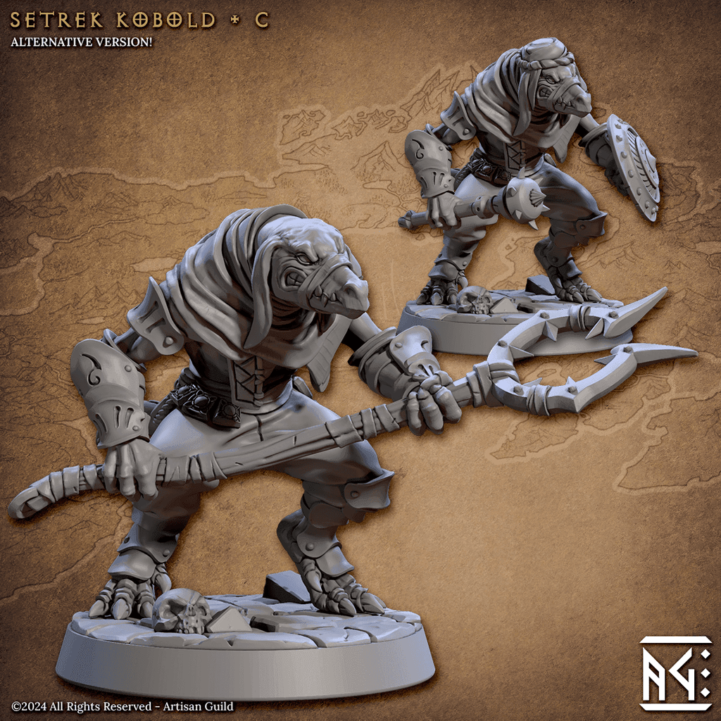 Setrek Kobold (Base Sculpt C) - W/ Mancatcher Staff