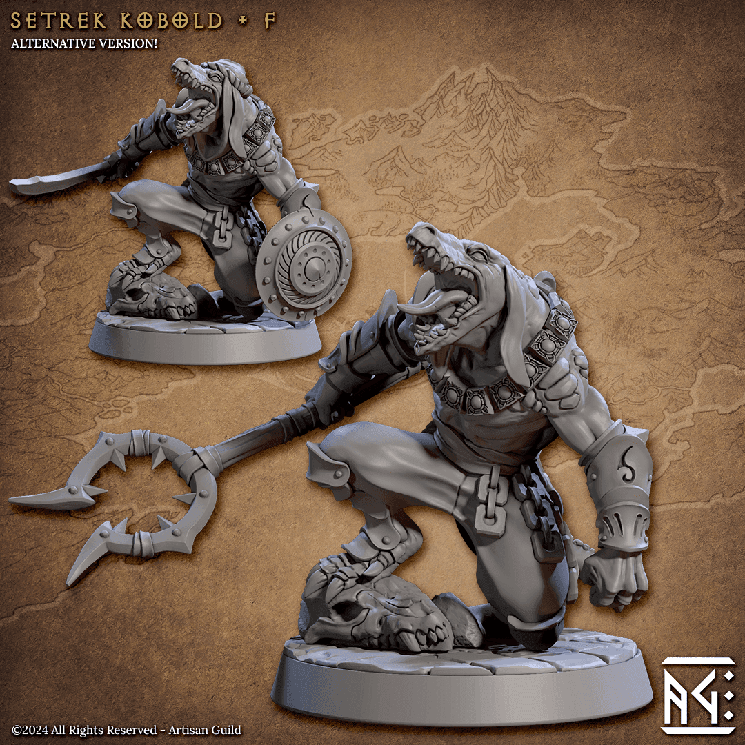 Setrek Kobold (Base Sculpt F) - W/ Mancatcher Staff