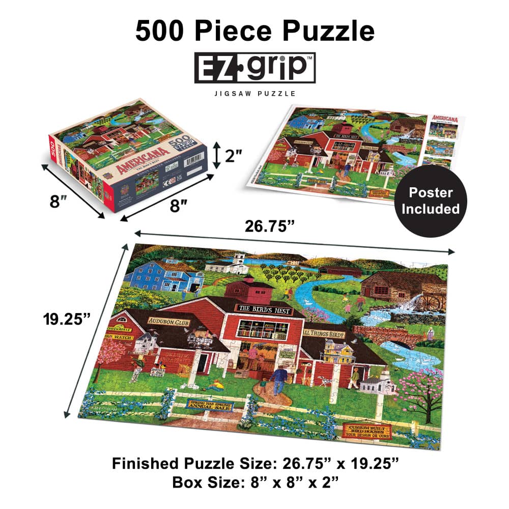 Americana - The Bird's Nest 500 Piece EZ Grip Jigsaw Puzzle