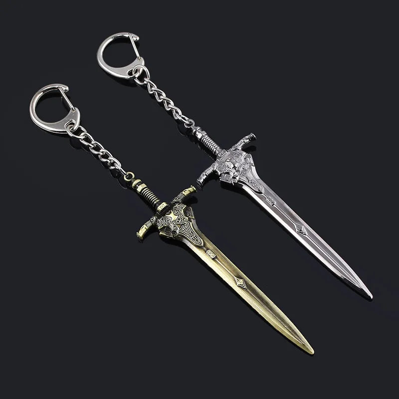 SG High Quality Dark Souls 3 Artorias Sword Keychains Pendants Abyss Walker Knights Sword Men Car Bag Keyring Cosplay Jewelry