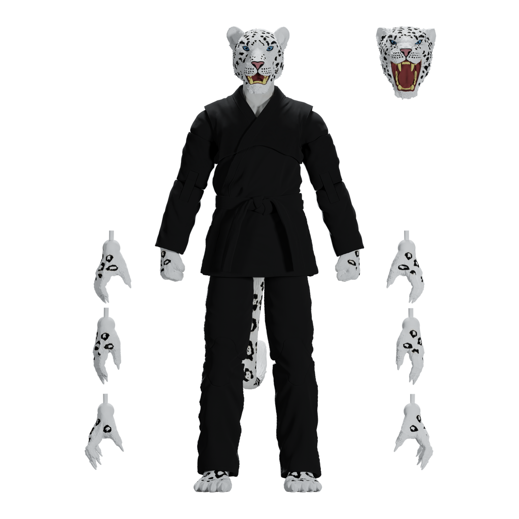 Jiu Jitsu Combat Creatures Shadow 'Ice' the Snow Leopard Action Figure