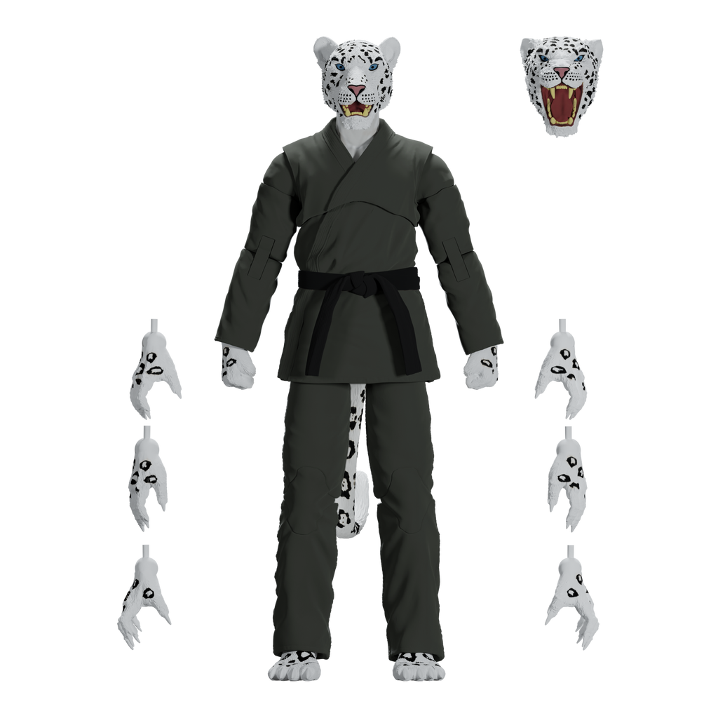 Jiu Jitsu Combat Creatures Shadow 'Ice' the Snow Leopard Action Figure