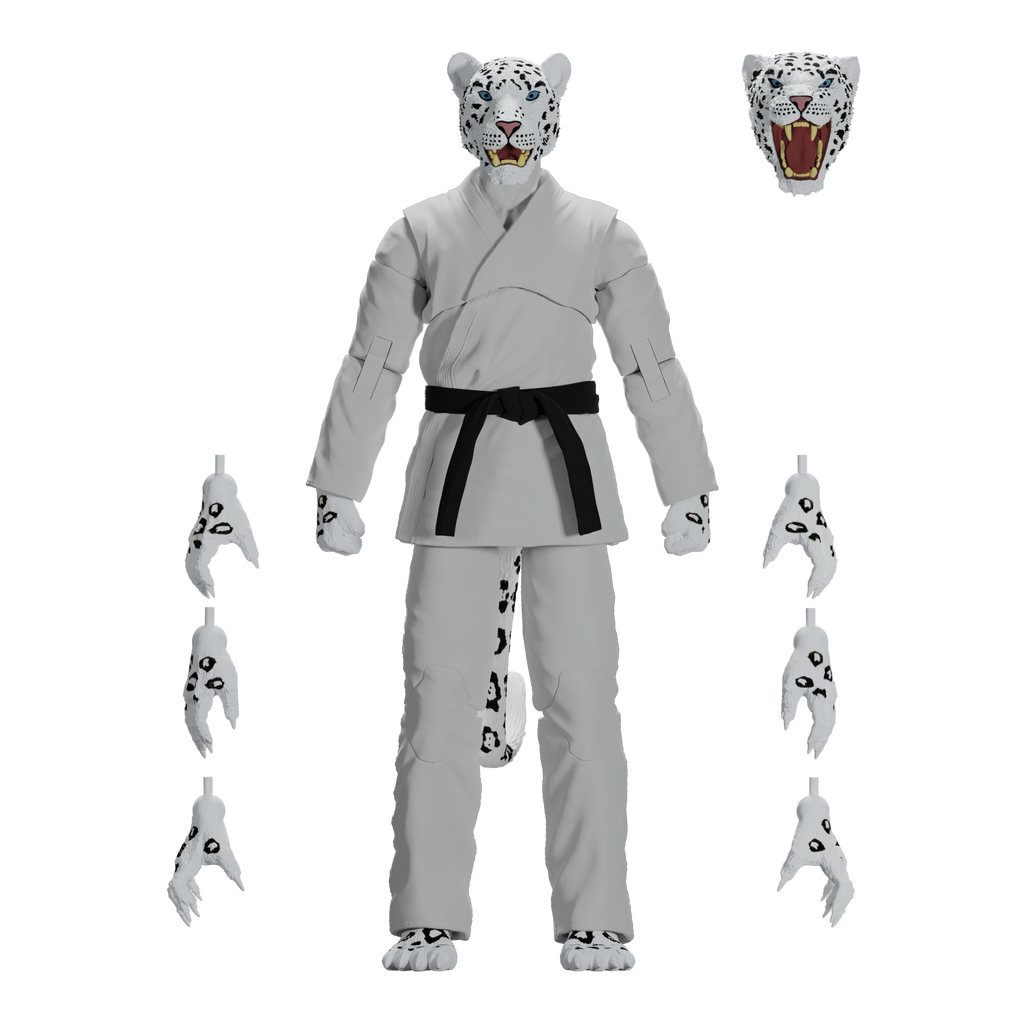 Jiu Jitsu Combat Creatures Shadow 'Ice' the Snow Leopard Action Figure