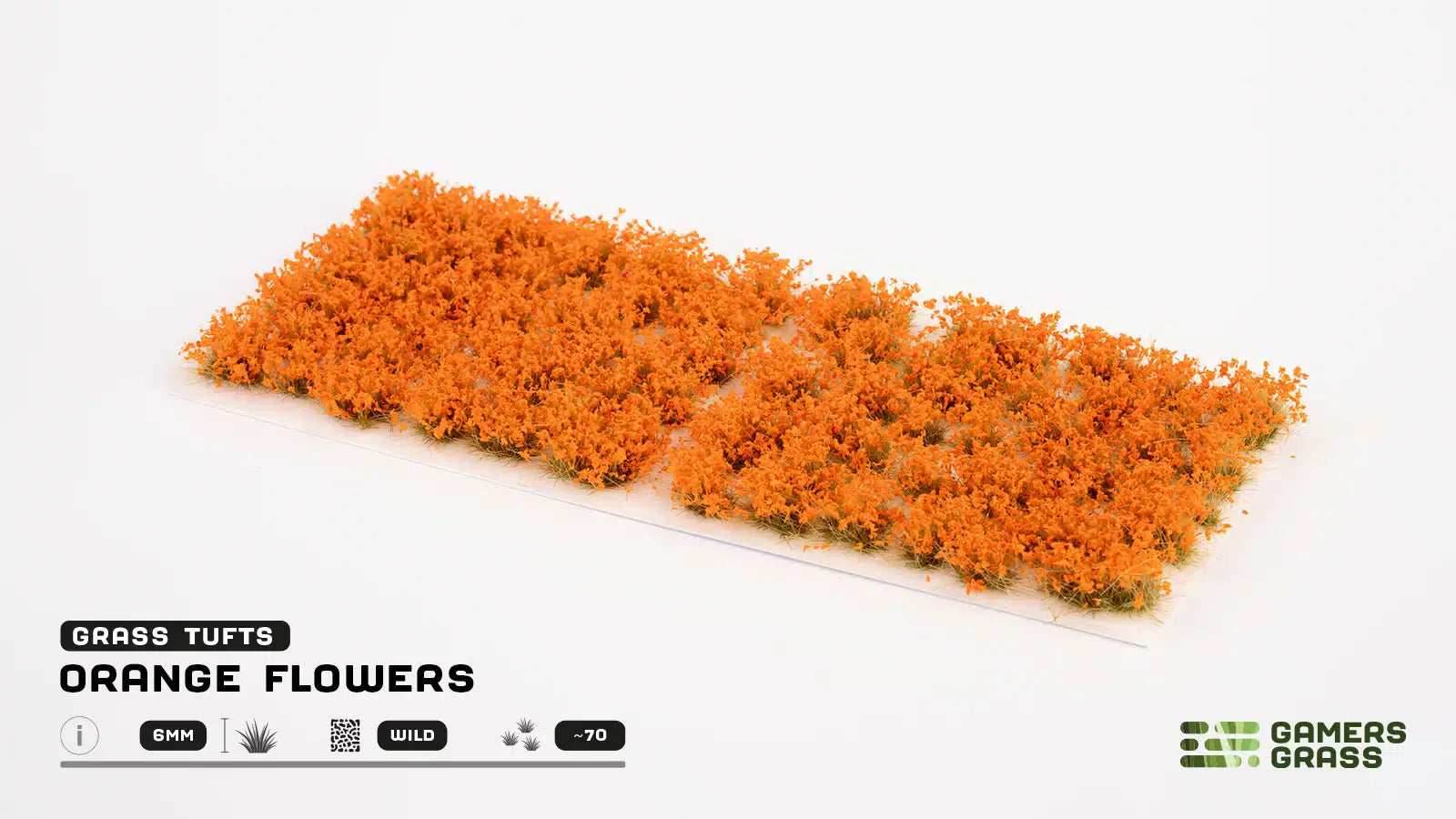 Gamers Grass Tufts: Orange Flowers- Wild - 