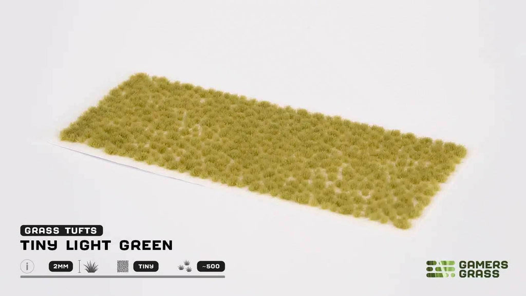 Gamers Grass Tufts: Light Green- Tiny - 