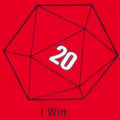 Sheldon Cooper 20 Sided Dice D20 Adult Red T-shirt - S