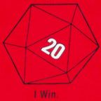 Sheldon Cooper 20 Sided Dice D20 Adult Red T-shirt - S