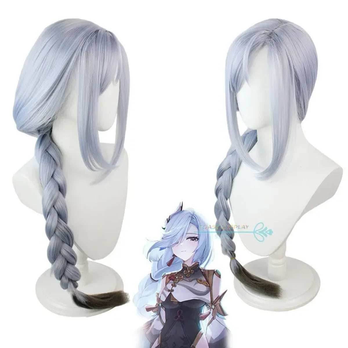 Shenhe Cosplay Costume - Wig Only / XS / Genshin Impact