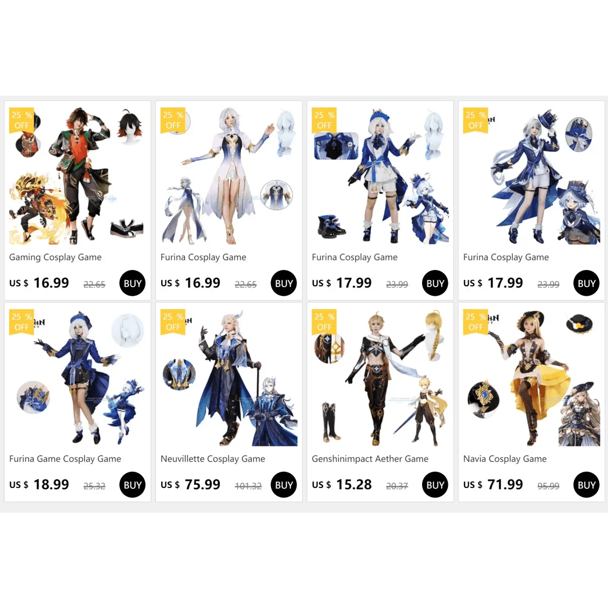 Shenhe Cosplay Costume - Costume Wig / XS / Genshin Impact