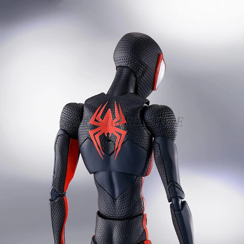 SHF Spider-Man Across the Spiderverse Miles Morales Action Figure PVC Collectible Model 15cm Marvel CT Spiderman Figurine Toys