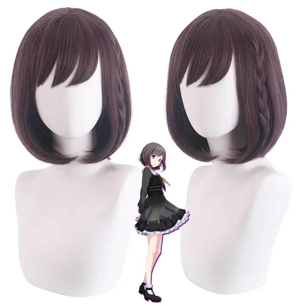 Shinonome Ena Cosplay Costume – Project Sekai School Uniform with Wig - S / Wig