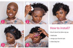 Short Curly Human Hair Wigs Pixie Cut Wigs Lace Front Wigs for Women Remy Hair Wig for Women Pre Plucked with Baby Hair Wigs For Black Women Gifts for Girlfriends