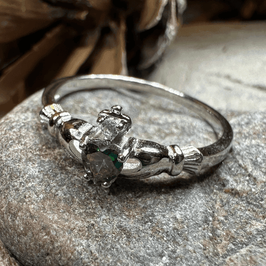 Dalkey Petite Claddagh Ring - 6 / Blue
