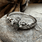Dalkey Petite Claddagh Ring - 6 / Blue