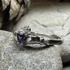 Dalkey Petite Claddagh Ring - 6 / Blue