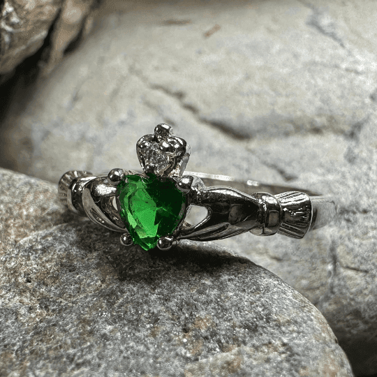 Dalkey Petite Claddagh Ring - 6 / Blue