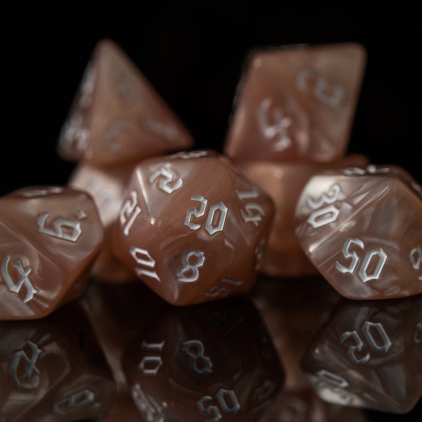 Silky Cashmere Acrylic Dice Set