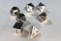 Silver Color Solid Metal Poly 7-Die Set - Role-Players