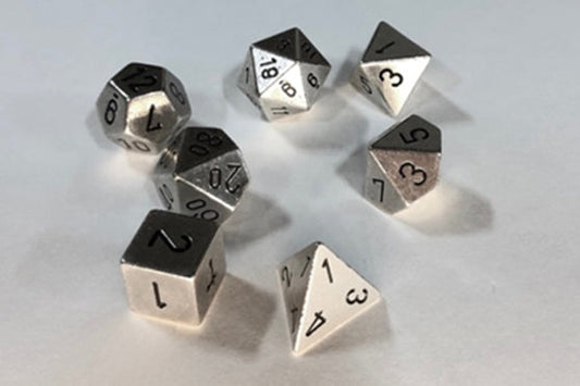 Silver Color Solid Metal Poly 7-Die Set