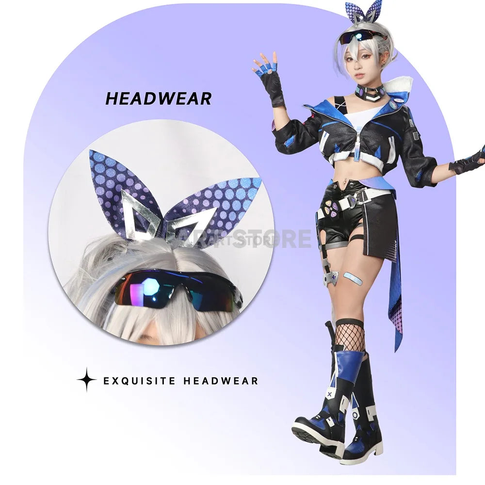 Silver Wolf Cosplay Game Honkai Star Rail Costume Carnival Uniform Wig Anime Halloween Party Costumes for Women Game Full Set