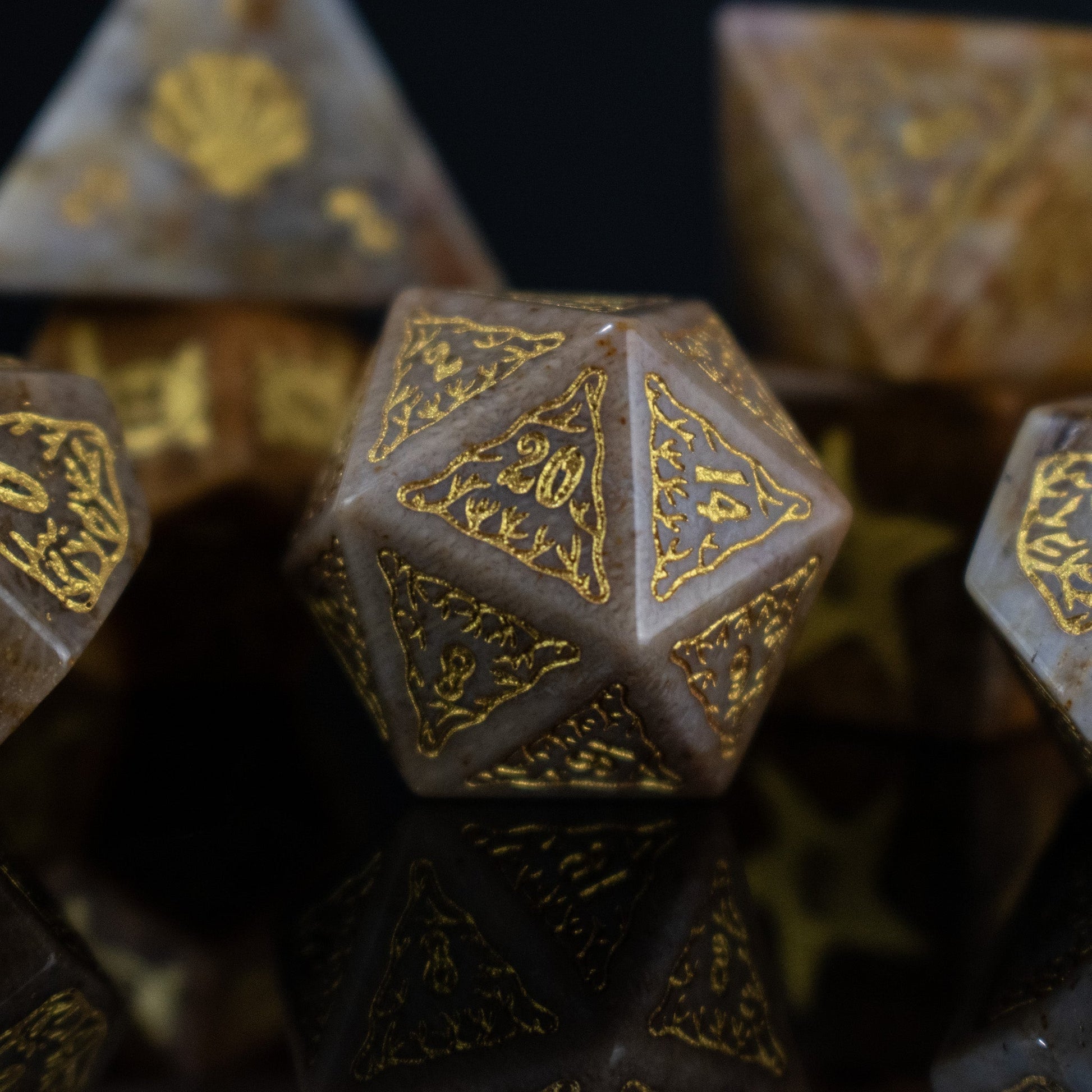 Siren's Song Fossilized Coral Dice Set